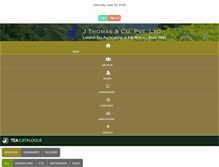Tablet Screenshot of jthomasindia.com